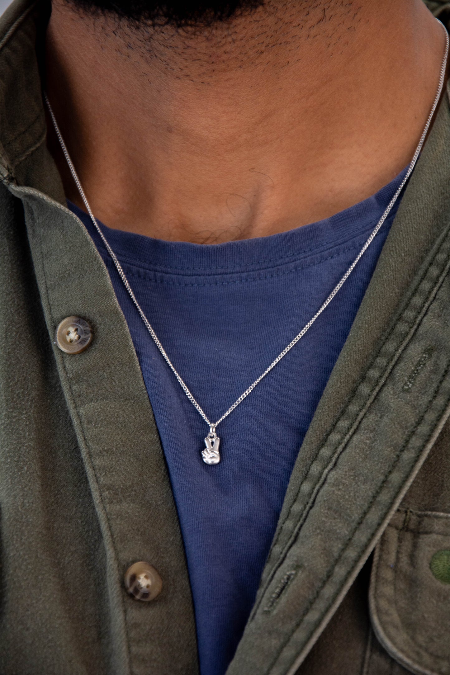 Peace Charm 925 Sterling Silver