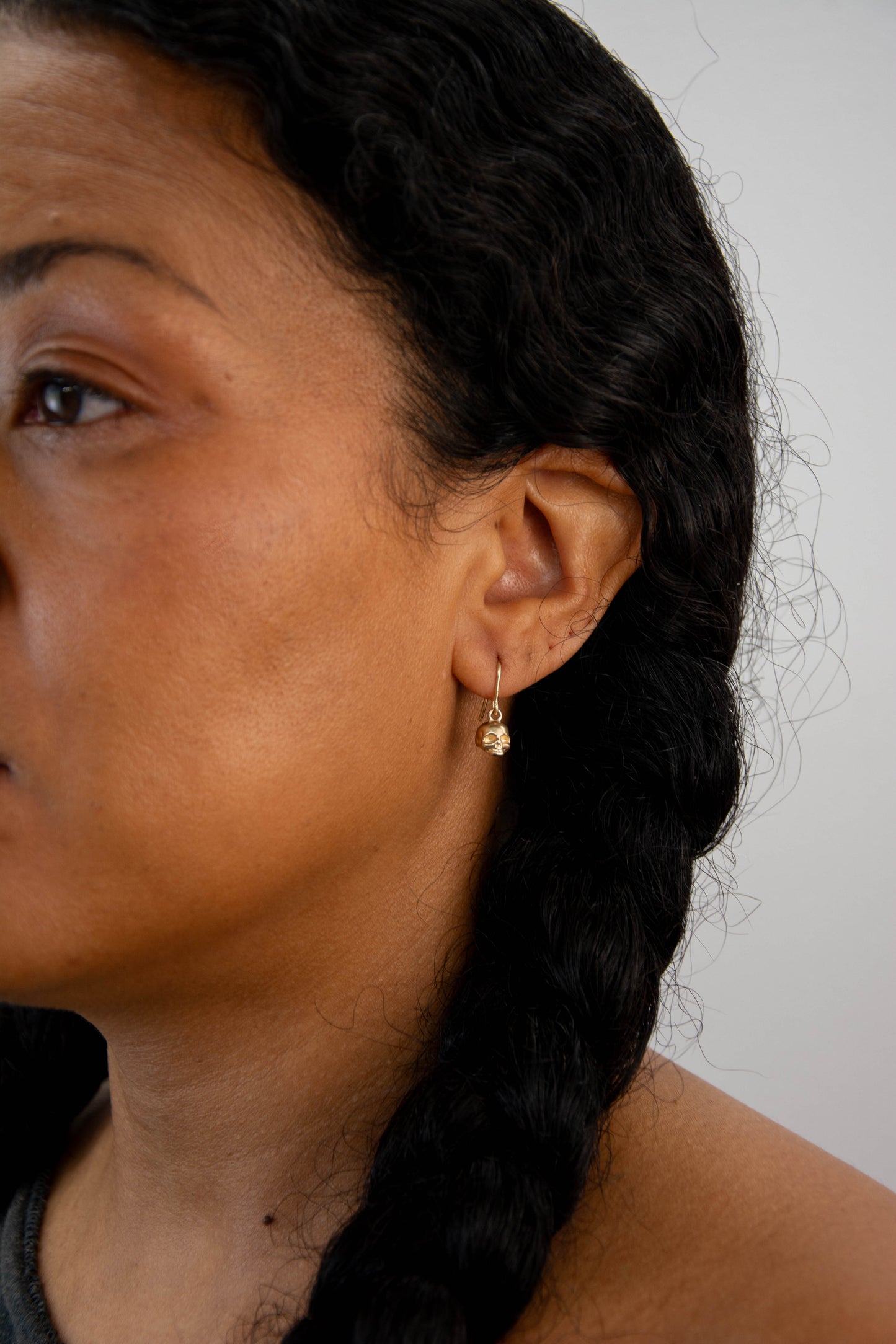 Skull Earring 14K Gold