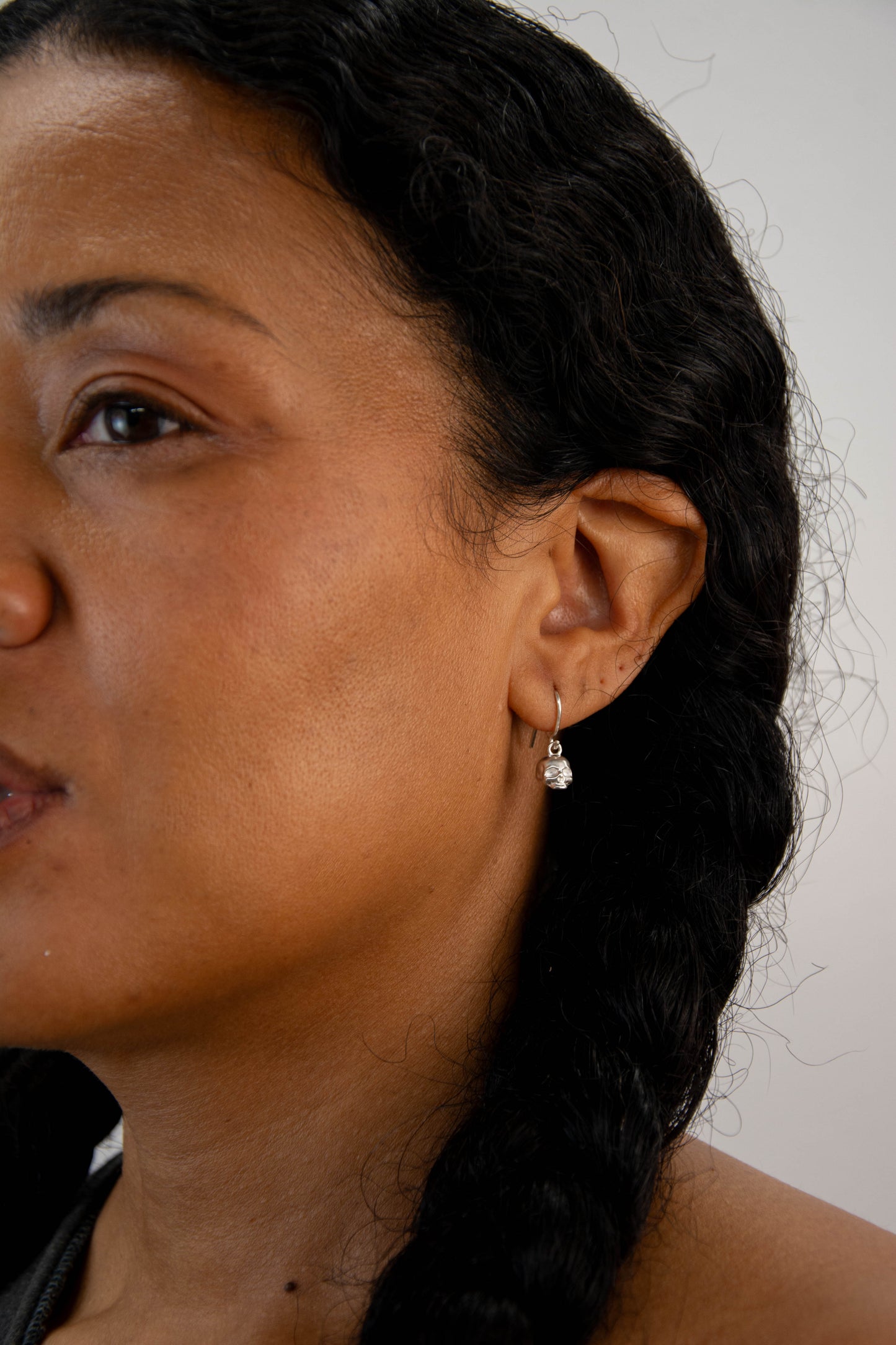 Skull Earring 925 Sterling Silver