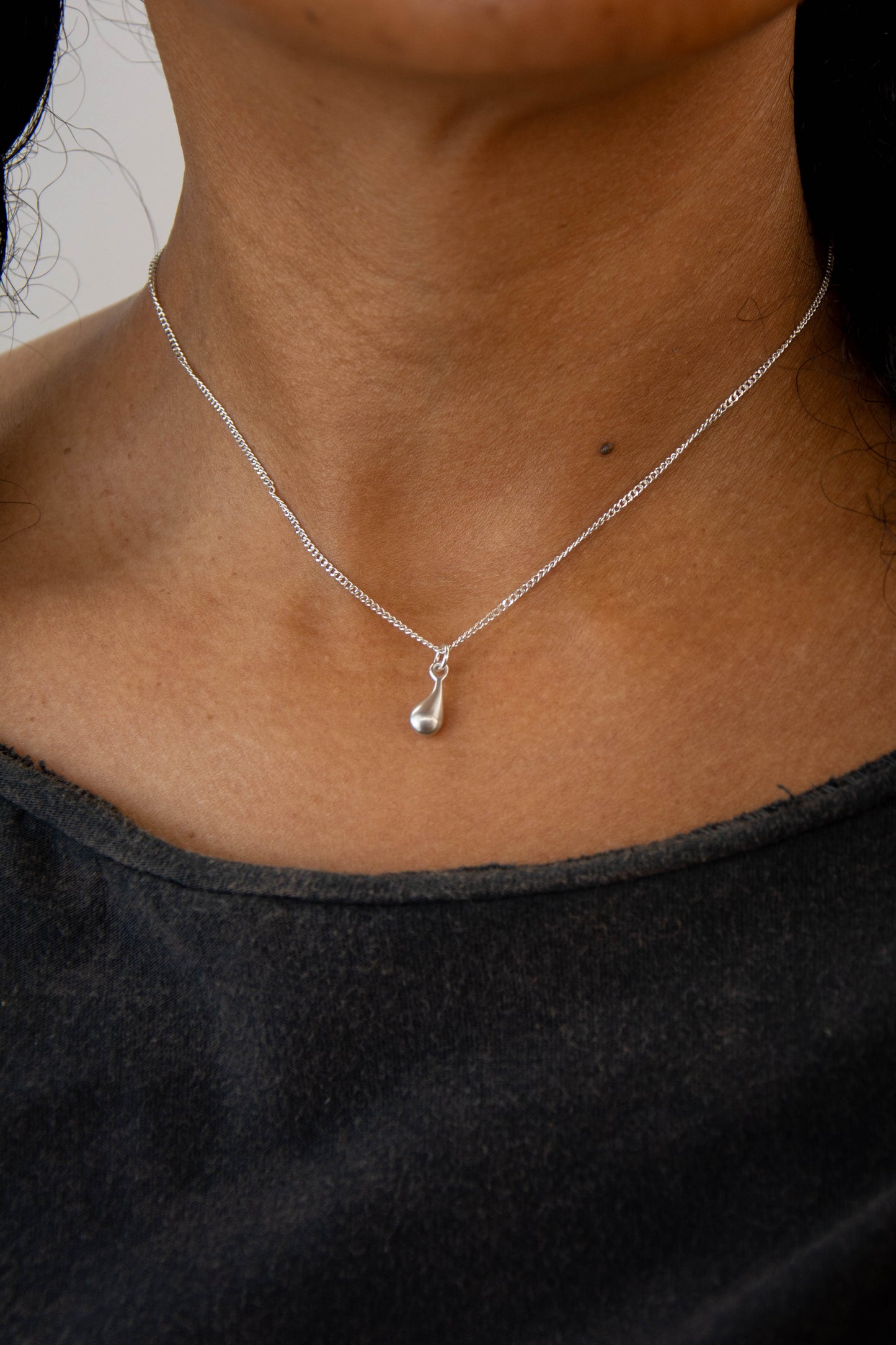 Drop Charm 925 Sterling Silver