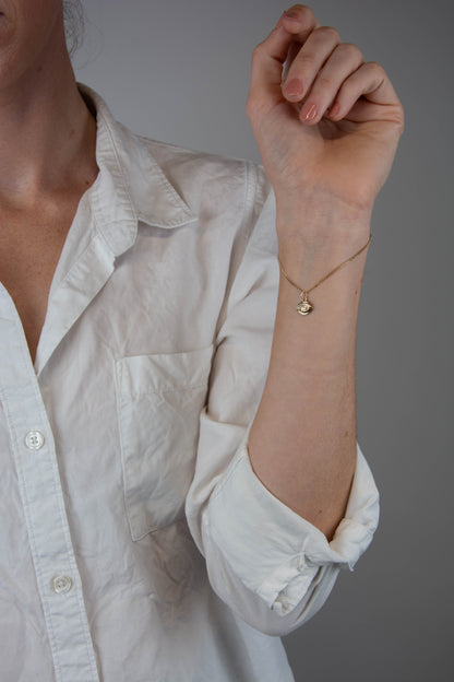Eye Charm 14K Gold