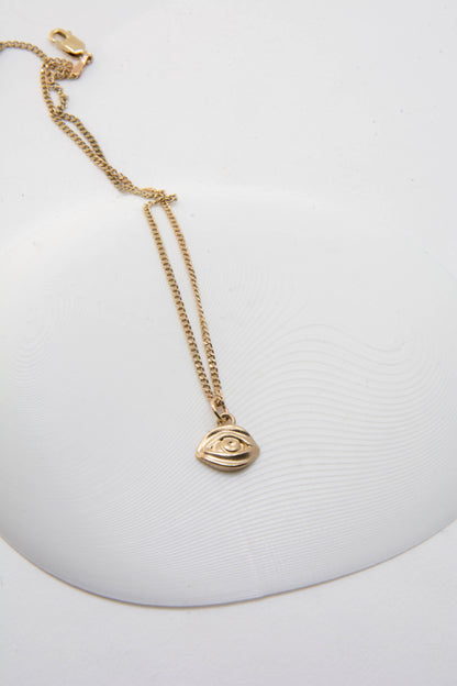 Eye Charm 14K Gold