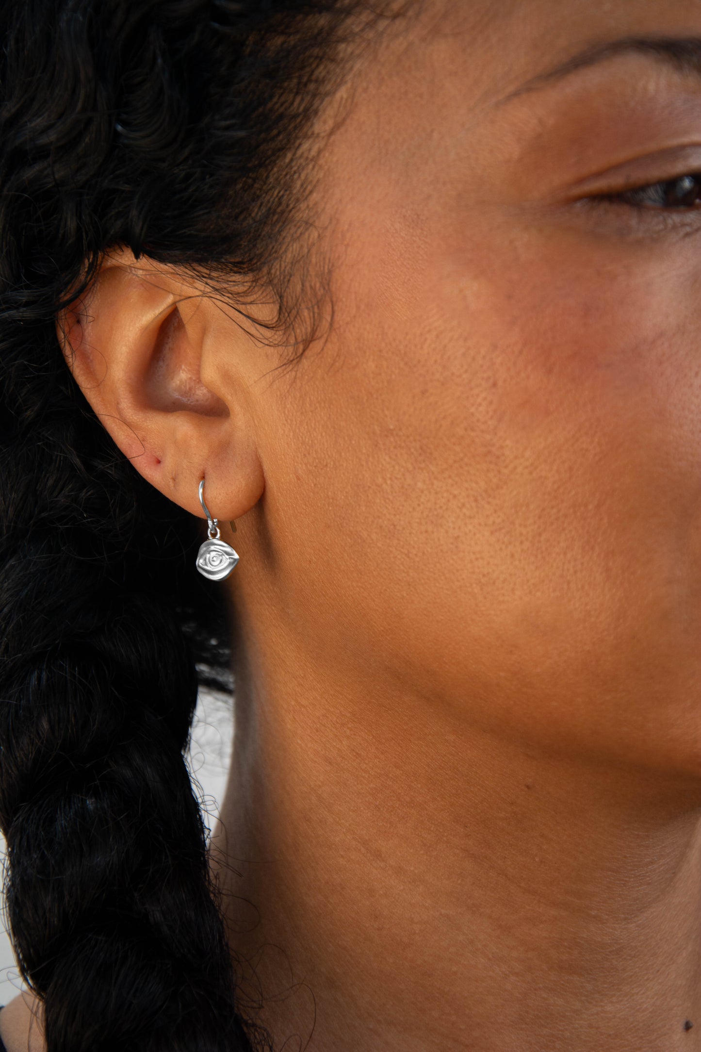 Eye Earring 925 Sterling Silver