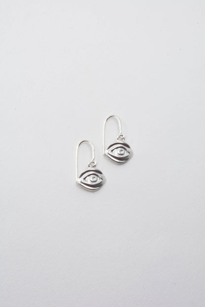 Eye Earring 925 Sterling Silver