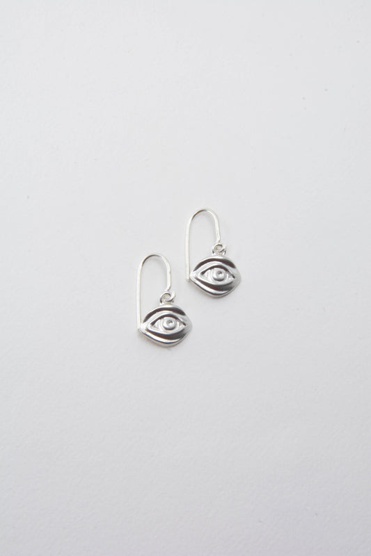 Eye Earring 925 Sterling Silver