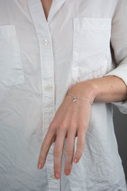 Heart Charm 925 Sterling Silver