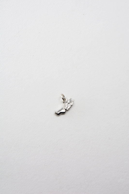 Solid sterling silver 925 Hermes running foot charm handmade in Asheville NC. 