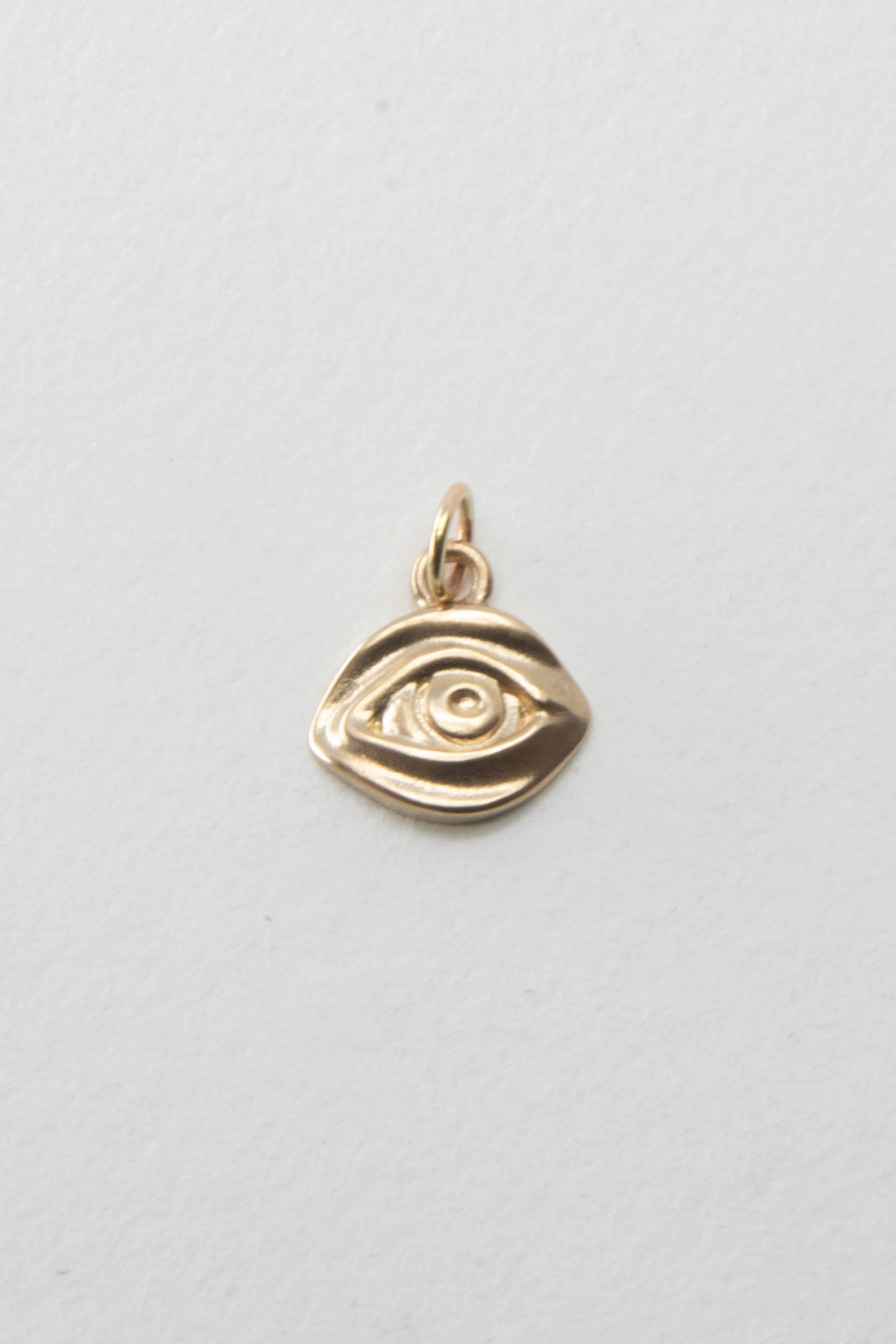 Solid 14K Gold Eye charm