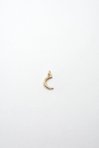Moon Charm 14K Gold