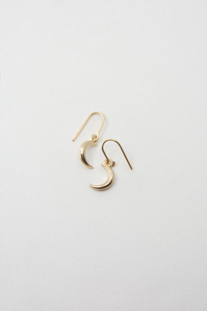 Moon Earring 14K Gold
