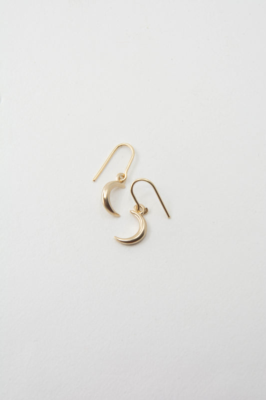 Moon Earring 14K Gold