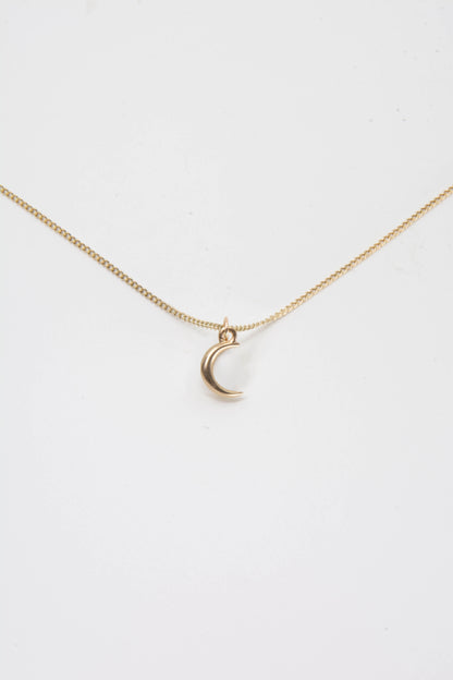 Moon Charm 14K Gold