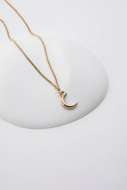 Moon Charm 14K Gold