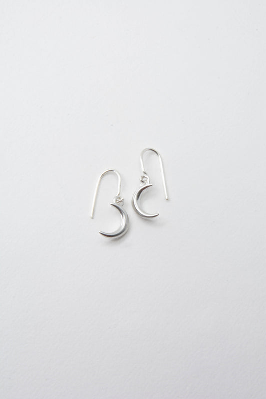 Moon Earring 925 Sterling Silver