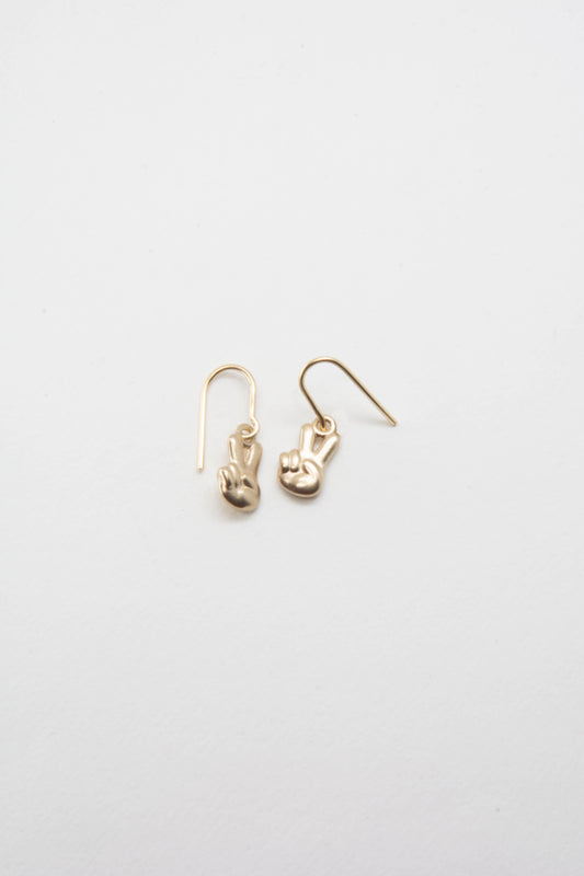 Peace Earring 14K Gold