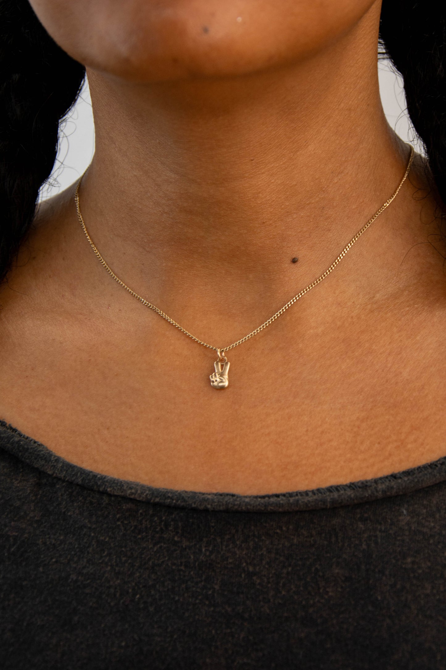 Peace Charm 14K Gold