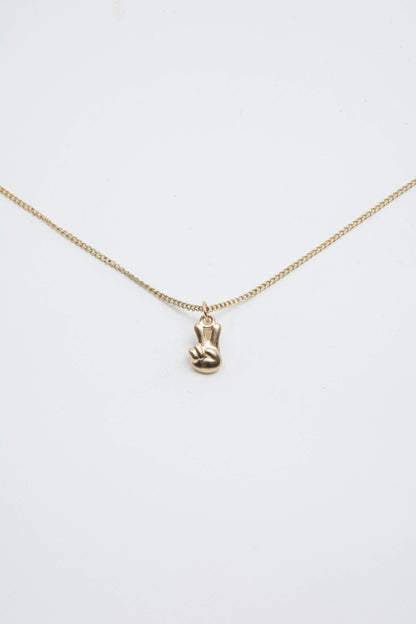 Peace Charm 14K Gold
