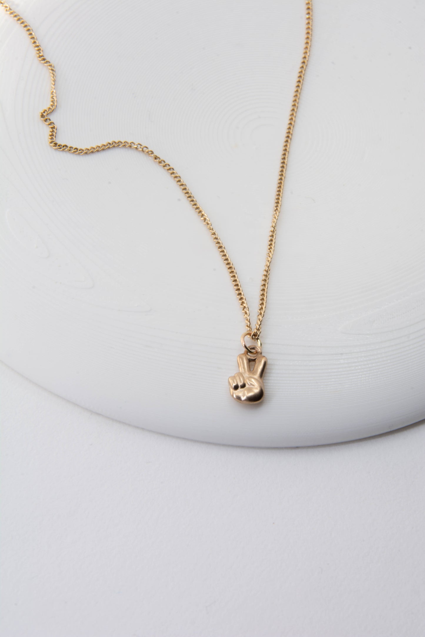 Peace Charm 14K Gold