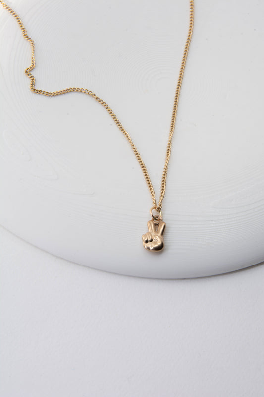 Peace Charm 14K Gold