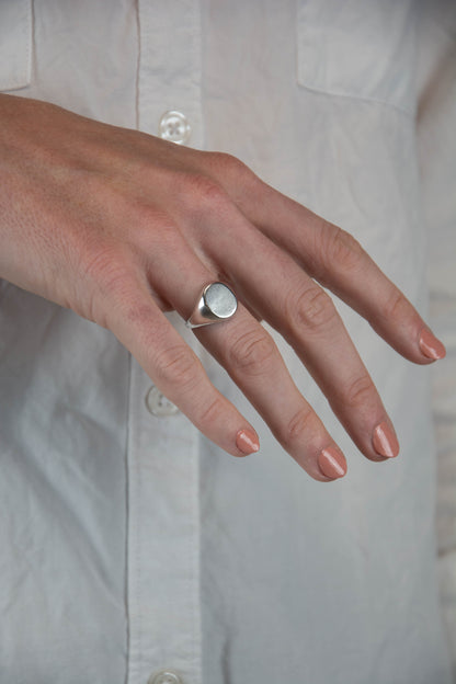 Signet Ring 925 Sterling Silver - Large