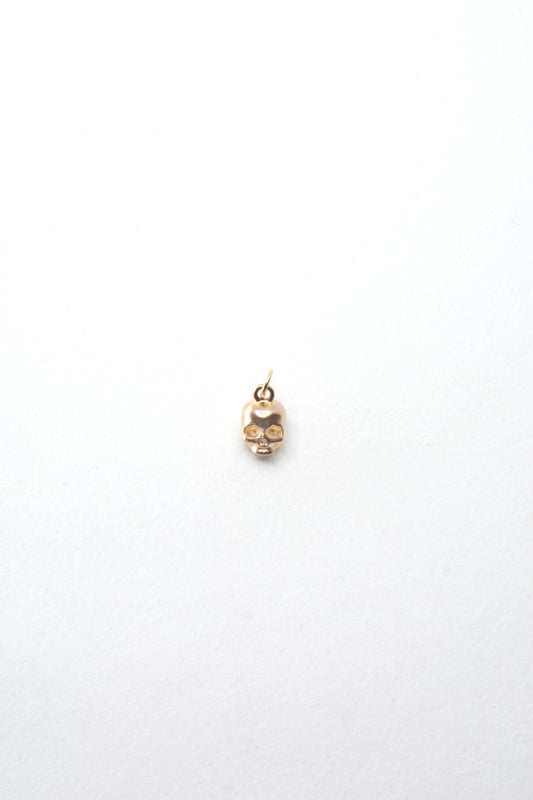 Skull Charm 14 K Gold