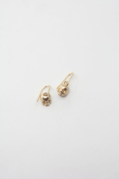 Skull Earring 14K Gold