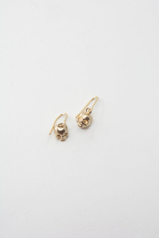 Skull Earring 14K Gold