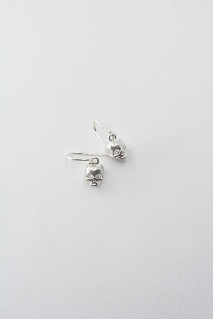 Skull Earring 925 Sterling Silver