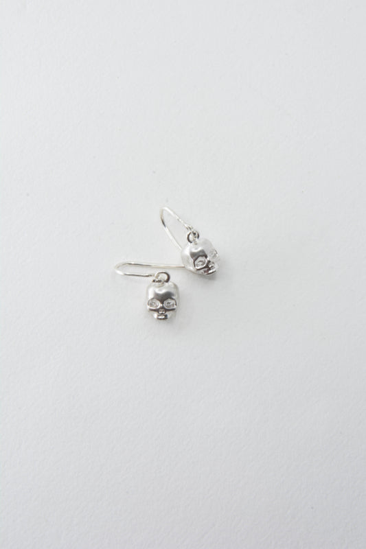 Skull Earring 925 Sterling Silver