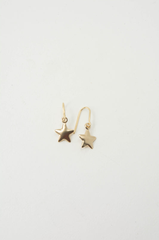 Star Earring 14K Gold